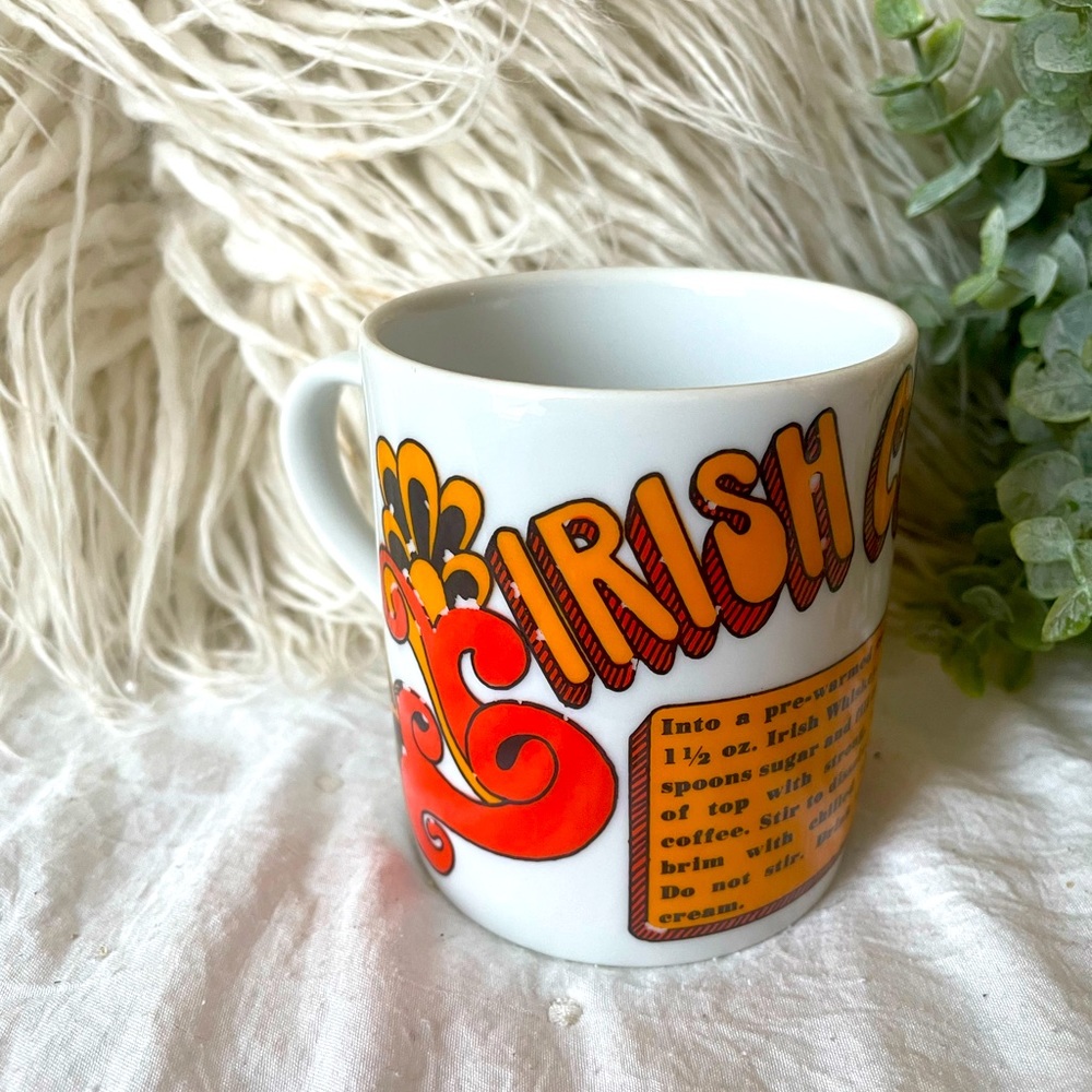 Retro MCM Irish Cream Mug w/Recipe